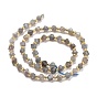Chapelets de perles labradorite naturelle , avec des perles de rocaille, facette, perles de cube en diagonale