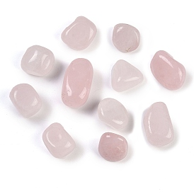 Natural Rose Quartz Beads, No Hole Beads, Nuggets, Tumbled Stone, Vase Filler Gems