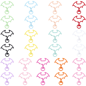 26 шт. 13 цветные напыленные сплавные застежки-скобы, летучая мышь