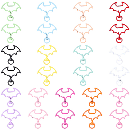 26 шт. 13 цветные напыленные сплавные застежки-скобы, летучая мышь