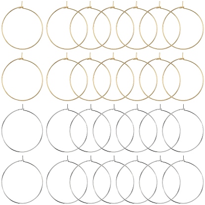 160 шт. 2 цвета 316 хирургическая нержавеющая сталь бокалы подвески кольца, обручание серьги, DIY материал для баскетбола обруча серьги жены