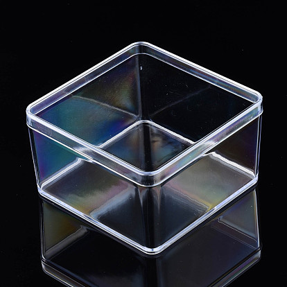 China Factory Polystyrene Plastic Bead Storage Containers, Square  9.4x9.4x5.5cm in bulk online 