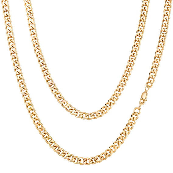 2шт 7мм нержавеющая сталь кубинские звенья цепи ожерелья для женщин мужчин