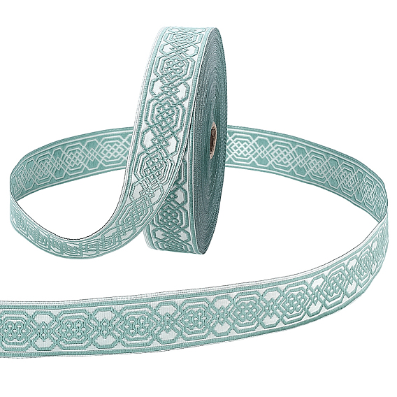 Винтажная жаккардовая лента из полиэстера, плетеная лента с вышивкой