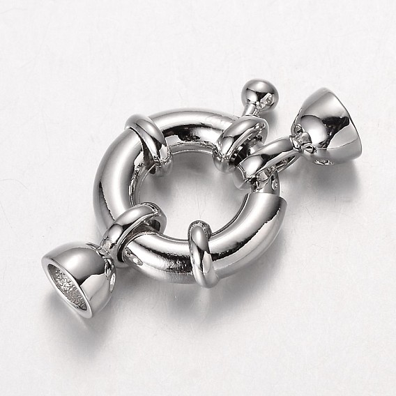 Brass Spring Ring Clasps, Cadmium Free & Lead Free