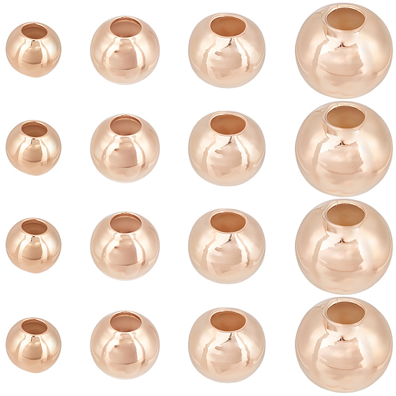 40 шт. 4 стили круглые 925 бусины-разделители из стерлингового серебра