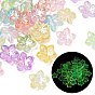 Acryl-Perlenkappen, Blume, UV-Beschichtung, Leuchten im Dunkeln