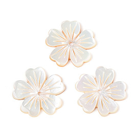 Резные подвески из натуральных желтых ракушек, 