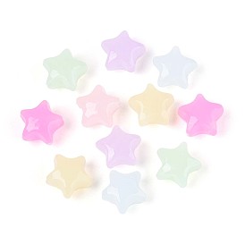 650-700 Акриловые бусины, имитирующие желе, разных цветов, звезда