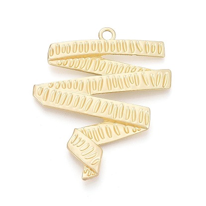 Большие сплавочные подвески, подвески в форме шелковой ленты