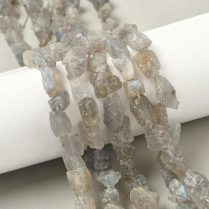 Необработанные необработанные натуральные лабрадоритные бусины, самородки