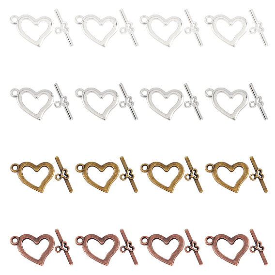 Застежка тоггл из сплава, сердце