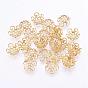 Long-Lasting Plated Brass Bead Caps, 5-Petal