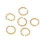 Латунные витые открытые прыжковые кольца, круглые, долговечный, без свинца и без кадмия, стойки покрытие