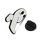 Halloween Funny Ghost Enamel Pins, Black Alloy Brooch for Backpack Clothes