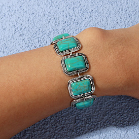 W250 Jewelry Ethnic Style Turquoise Bracelet Personalized Geometric Jewelry for Women