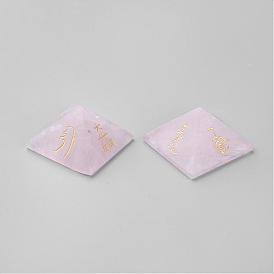 Natural Rose Quartz Display Decorations, Healing Pyramids, for Stress Reduce Healing Meditation
