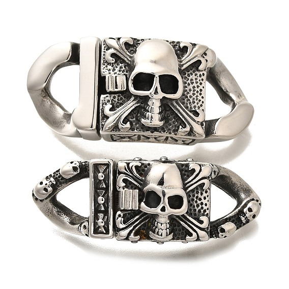 Магнитные застежки, нержавеющая сталь 304, череп