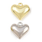 Alloy Charms, Heart Charms, Rack Plating