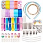 SUNNYCLUE DIY Hair Bobby Pin Making, with Iron Hair Accessories Findings, Iron Snap Hair Clip Findings and Printed Polyester Grosgrain Ribbon