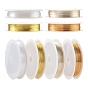 DIY Jewelry Making Kits, 3 Rolls Copper Jewelry Wire & 2 Rolls Elastic Crystal Thread