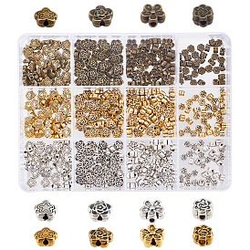 Tibetan Style Alloy Flower Beads