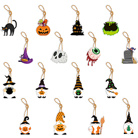 Бумажные подвесные украшения на тему Хэллоуина, для украшения праздничных витрин