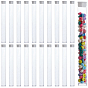 Transparent PVC Plastic Bead Storage Tubes, with White Lid
