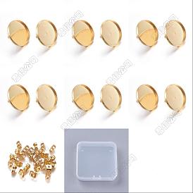 Aretes redondos planos 304 aretes de acero inoxidable ajustes, con tuercas de acero inoxidable 304