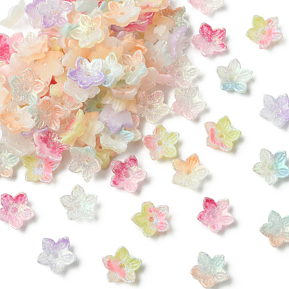100шт. светящиеся кабошоны в виде цветов из смолы, аксессуары для украшения ногтей для женщин