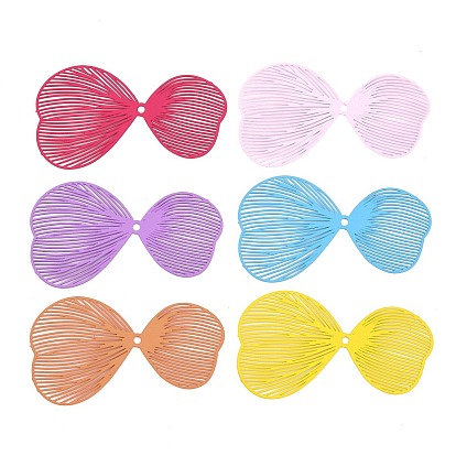 Распыленные окрашенные железные подвески, бантом