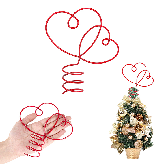 Украшение для стола в форме сердца из сплава ко Дню святого Валентина, милое украшение для дома в форме рождественской елки