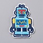 Computerized Embroidery Cloth Iron on/Sew on Patches, Costume Accessories, Appliques, for Backpacks, Clothes, Robot