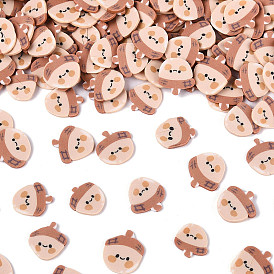 Ручной полимерной глины кабошонов, каштан