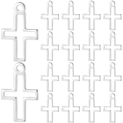 100шт. латунные маленькие крестики-подвески, долговечный