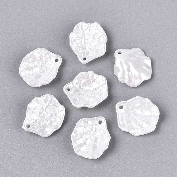 Абс пластмассовые жемчужные подвески, форма листа