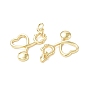 Eco-Friendly Rack Plating Brass Pendants, Long-Lasting Plated, with Jump Rings, Lead Free & Cadmium Free, Stethoscope Charm