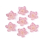 Heat Shrink Acrylic Bead Caps, Multi-Petal Flower