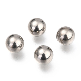 316L Surgical Stainless Steel Beads, No Hole/Undrilled, Solid Round