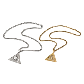 201 ожерелья из нержавеющей стали с подвеской в виде викинга трискелион для женщин и мужчин