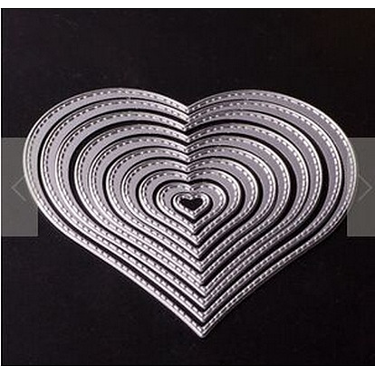 Carbon Steel Cutting Dies Stencils, Template Mould, For DIY Scrapbook Album Paper Card, Heart