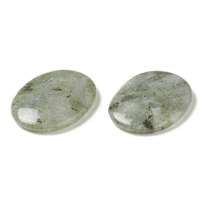 Natural Gemstones Worry Stone for Anxiety Therapy, Oval Thumb Stone