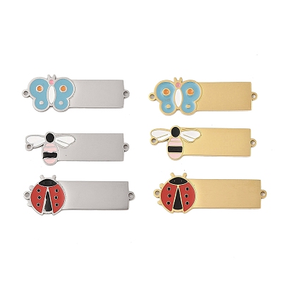 304 подвески для крепления насекомых из эмалированной нержавеющей стали, божья коровка/пчелы/бабочка