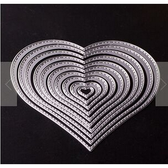 Carbon Steel Cutting Dies Stencils, Template Mould, For DIY Scrapbook Album Paper Card, Heart