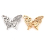 Латунные микро проложить кубического циркония бусы, без кадмия, без никеля и без свинца, бабочка