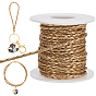 10 ярдов плетеных шнуров из искусственной кожи, круглая фурнитура для браслета