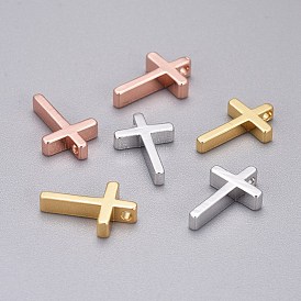 Brass Tiny Cross Charms