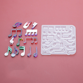 DIY Pendants Silicone Molds, for Wind Chime Making, For UV Resin Making, Jewelry Making, Musical Note