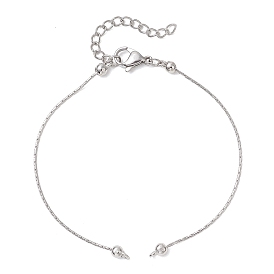 1мм 304 изготовление браслета-цепочки Boston Link из нержавеющей стали, не тускнеет