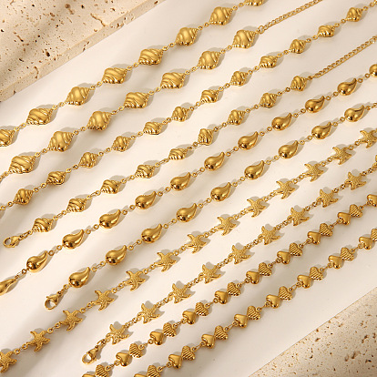 304 браслеты из нержавеющей стали ссылка для женщин, реальный 18 k позолоченный